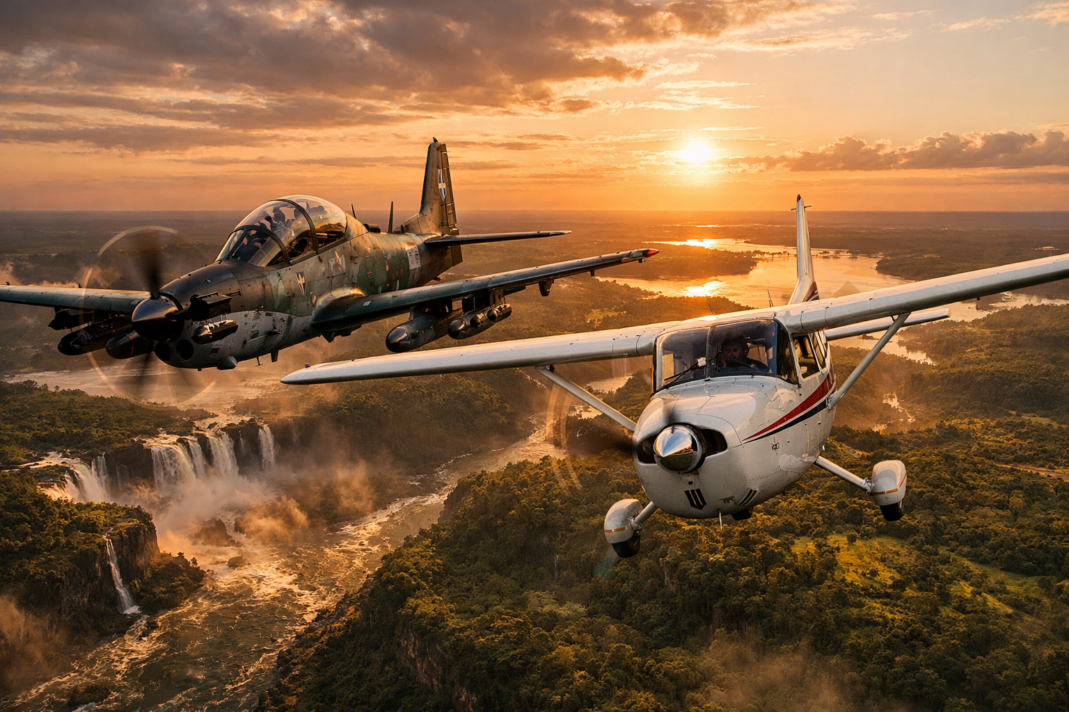 Crise nos Céus: Interceptação de Aeronave na Fronteira Expõe Fragilidade do Tráfico e Reação Militar em Concepción